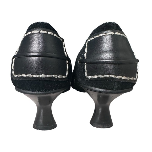 Kenneth Cole Reaction | Black Suede Y2K Oxford Pump Size 6.5 - Picture 4 of 12